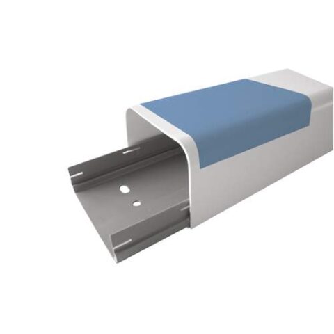 Canalplast leidinggoot 70A lengte van 2m (70 x 50mm) te bestellen per volle doos van 10 lengtes Zuiverwit RAL9010
