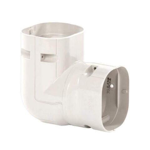Inoac verstelbare bocht horizontaal/verticaal NCX75-W Signaalwit RAL9003