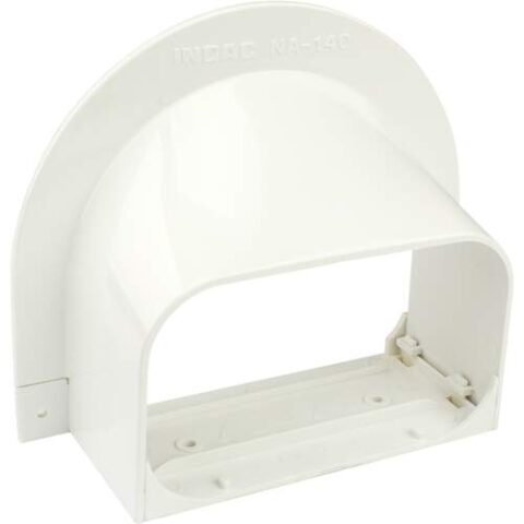 Inoac plafond/wand eindstuk NA140-W Signaalwit RAL9003