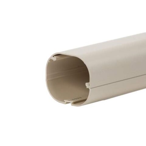 Inoac leidinggoot CD60 lengte van 2m (58 x 60mm) Ivoorwit RAL1013