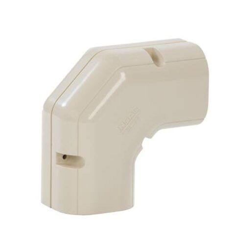 Inoac platte bocht 90° NE75 Ivoorwit RAL1013
