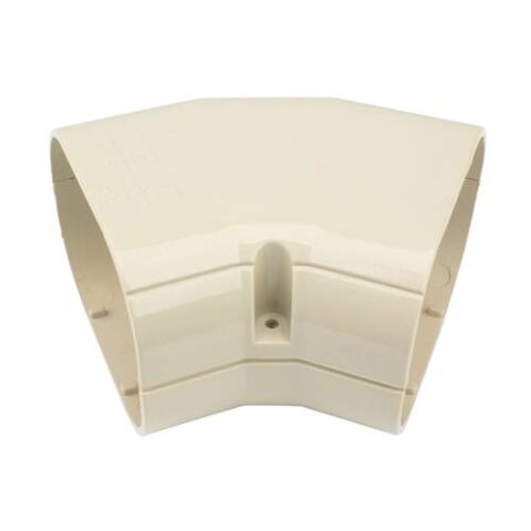 Inoac platte bocht 45° NM100 Ivoorwit RAL1013