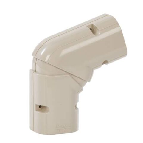 Inoac verstelbare platte bocht 45-90° NX100 Ivoorwit RAL1013