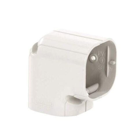 Inoac platte korte bocht 90° NH100-W Signaalwit RAL9003