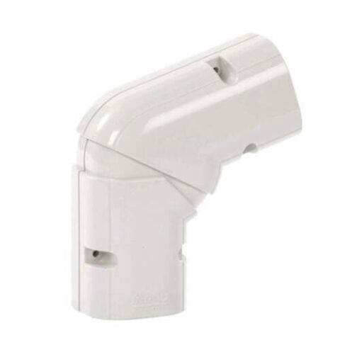 Inoac verstelbare platte bocht 45-90° NX100-W Signaalwit RAL9003