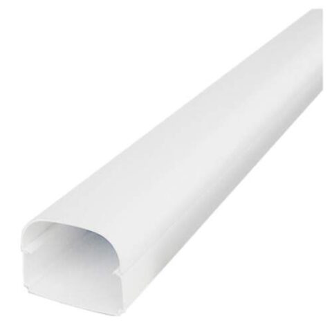 Tecnosystemi Optima leidinggoot T62 lengte van 2m (62 x 46mm) Zuiverwit RAL9010