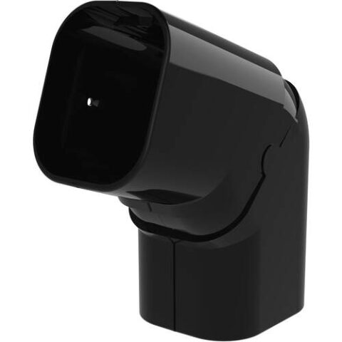 Tecnosystemi Excellens platte bocht 90°-135° CPS72 Zwart RAL9005