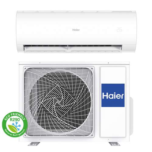 Haier Pearl binnen + buitenunit 3,5 kW R290 wit (incl. IR afstandsbediening en Wifi)