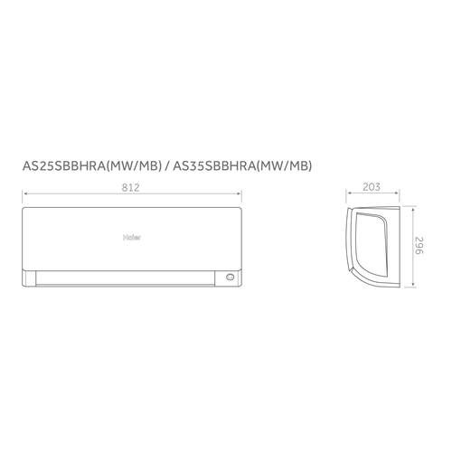 Haier Serene binnenunit 3,5 kW R32 wit (incl. IR afstandsbediening en Wifi) - Afbeelding 4