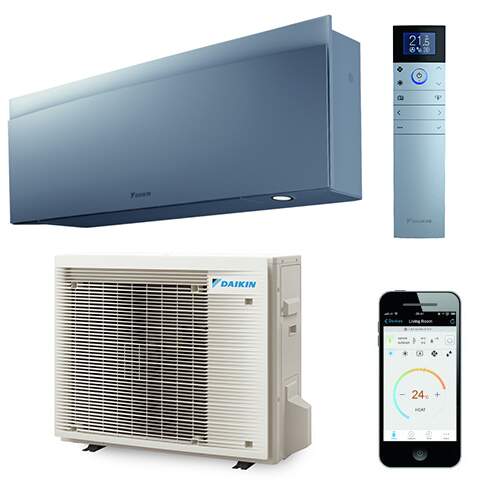 Daikin Emura binnen + buitenunit 5,0 kW set zilver R32 (inclusief IR afstandsbediening en Wifi)