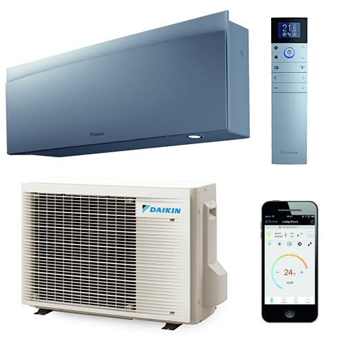 Daikin Emura binnen + buitenunit 2,5 kW set zilver R32 (inclusief IR afstandsbediening en Wifi)